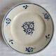 Large round earthenware dish Moulin des Loups & Hamage model Lucien