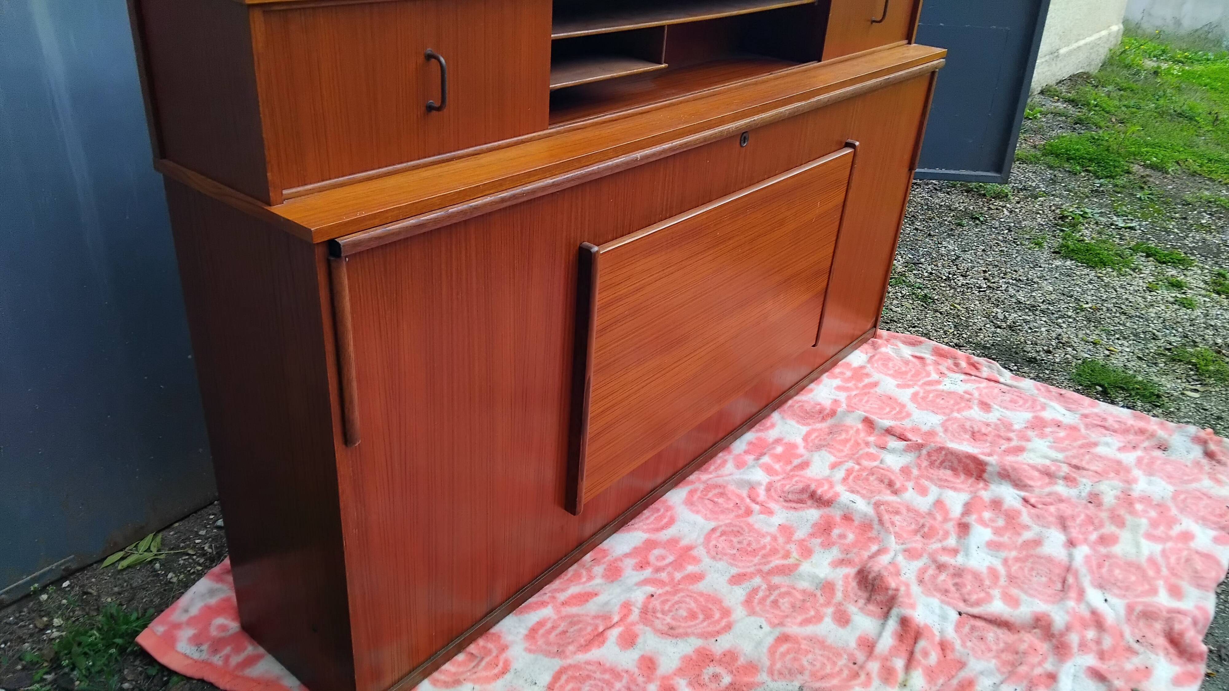 MEUBLIT vintage bed and desk furniture from the 50s and 60s, teak