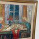 Original mid-century Swedish oil on canvas – “Family” by Eric With – vintage & framed – 75 × 91 cm (29.5" × 35.8")
