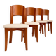 Set of 4 Danish design chairs by Gramrode from the 1970s