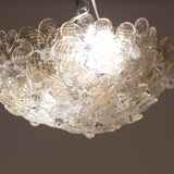 Murano Ceiling Light Flower by Seguso for Venini, Italy, 1960s