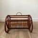 Porte-revues rotin vintage