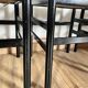 Ensemble de 4 chaises noires italiennes 1970s