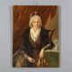 Peinture ancienne, portrait d’une noble dame, huile sur toile, XIXe siècle