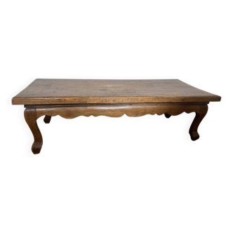 Beautiful teak coffee table with lion's paw legs