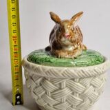Fitz & Floyd rabbit candy box, 14 cm