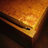 Vintage scandinavian living furniture sideboard with bar and glazed part
