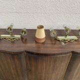 Pair of bronze dore appliques