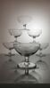 Set of 7 crystal champagne glasses