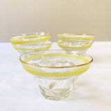 Set of 5 glass dessert cups