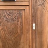 Parisian art deco buffet walnut brut massive 1920
