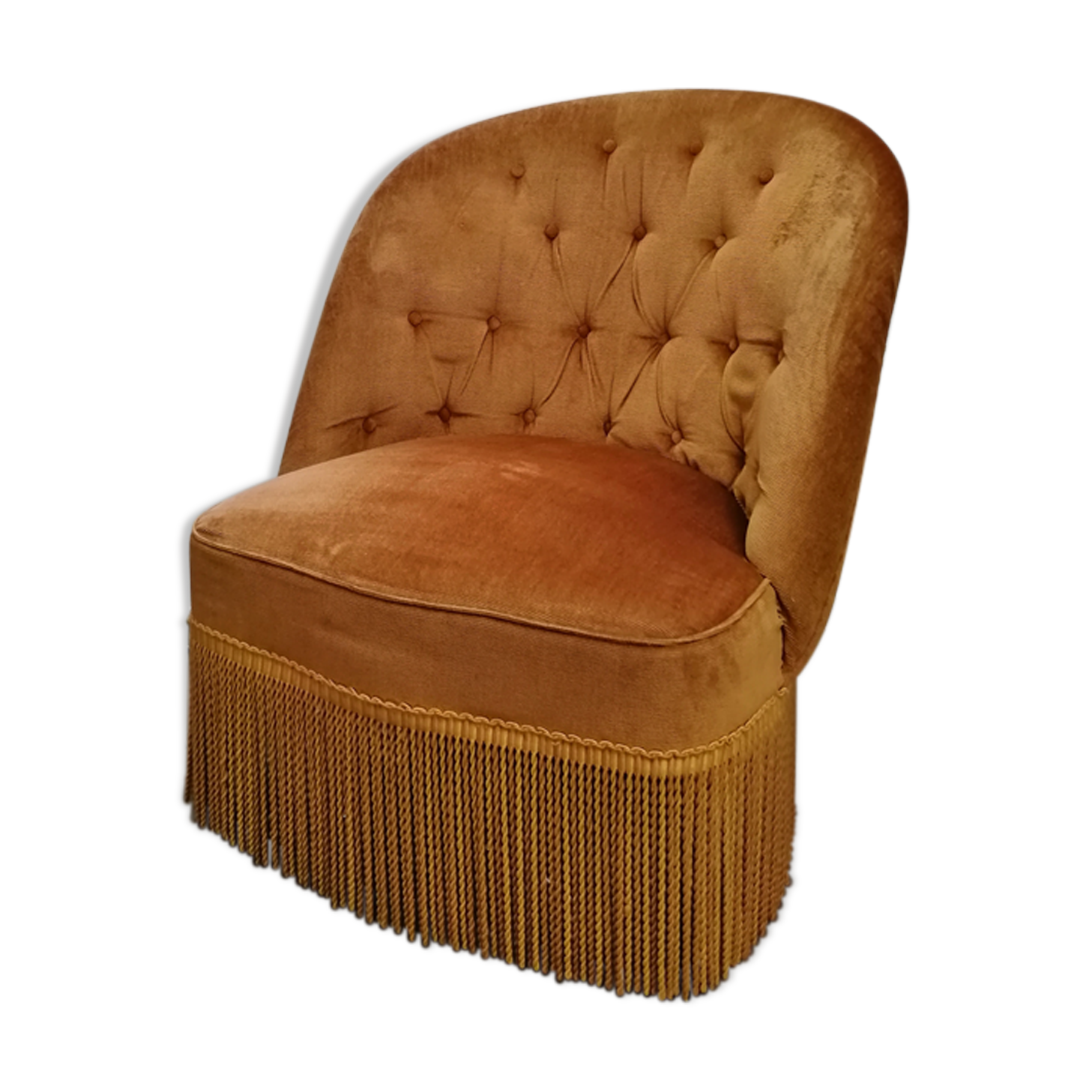 Golden toad armchair