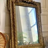 Antique pediment mirror