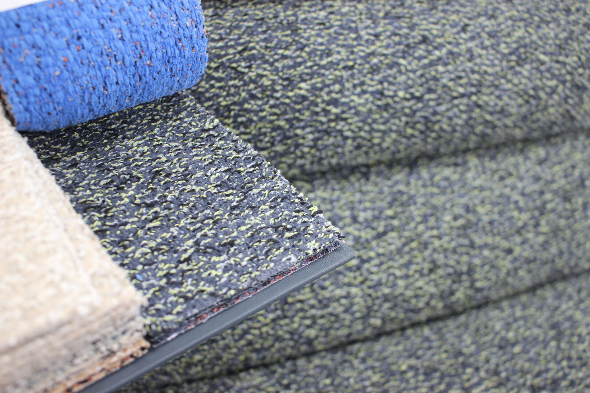 1960s pair of armchairs with stools in oak, Finland