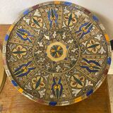 Pair of Antique SAFI Moroccan Glazed Terracotta Dishes from the 50s