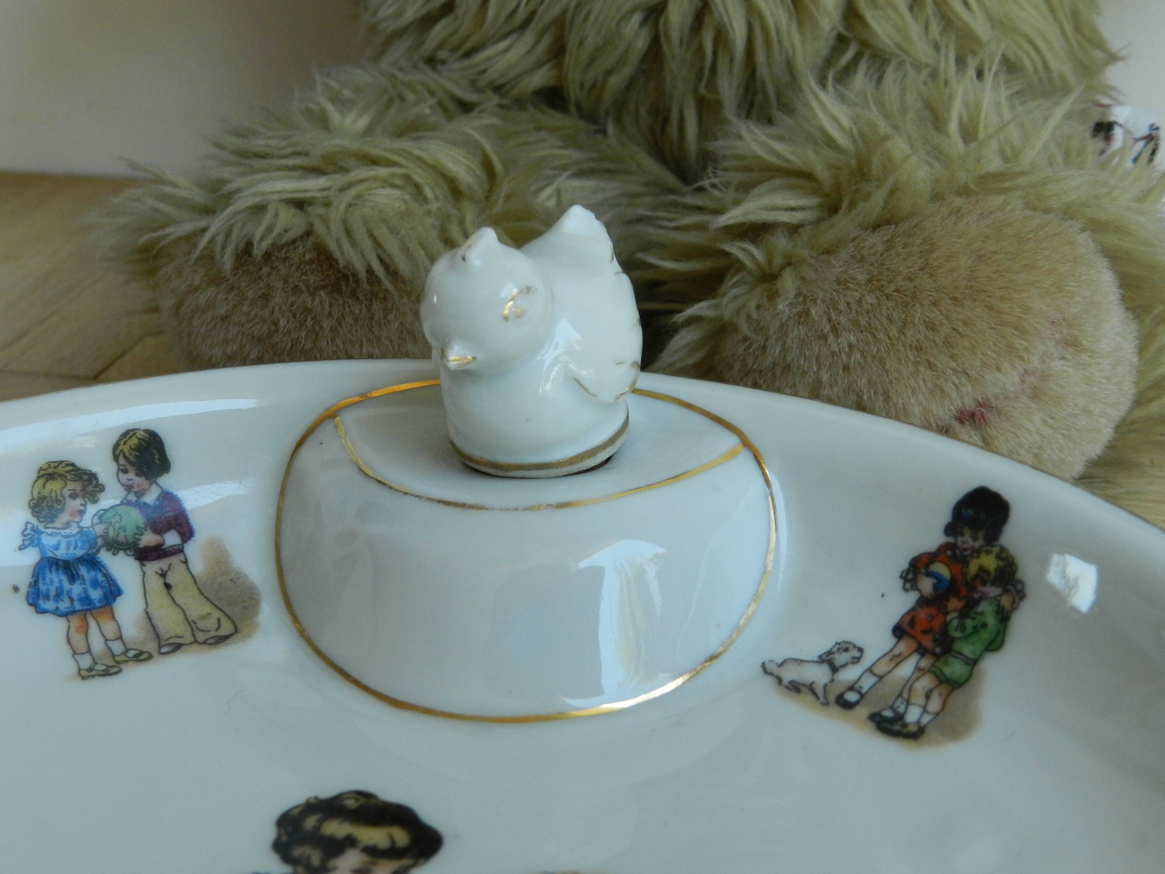 Assiette A Bouillie En Porcelaine De Limoges France Service A Bebe Selency