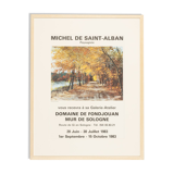 Michel de Saint-Alban, Exhibition Poster, 63 x 83 cm