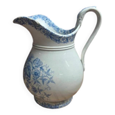 Antique brocade by Jules Vieillard Bordeaux blue & white – Ironstone, floral decoration – 19th century