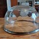 Saladier verre et métal argenté