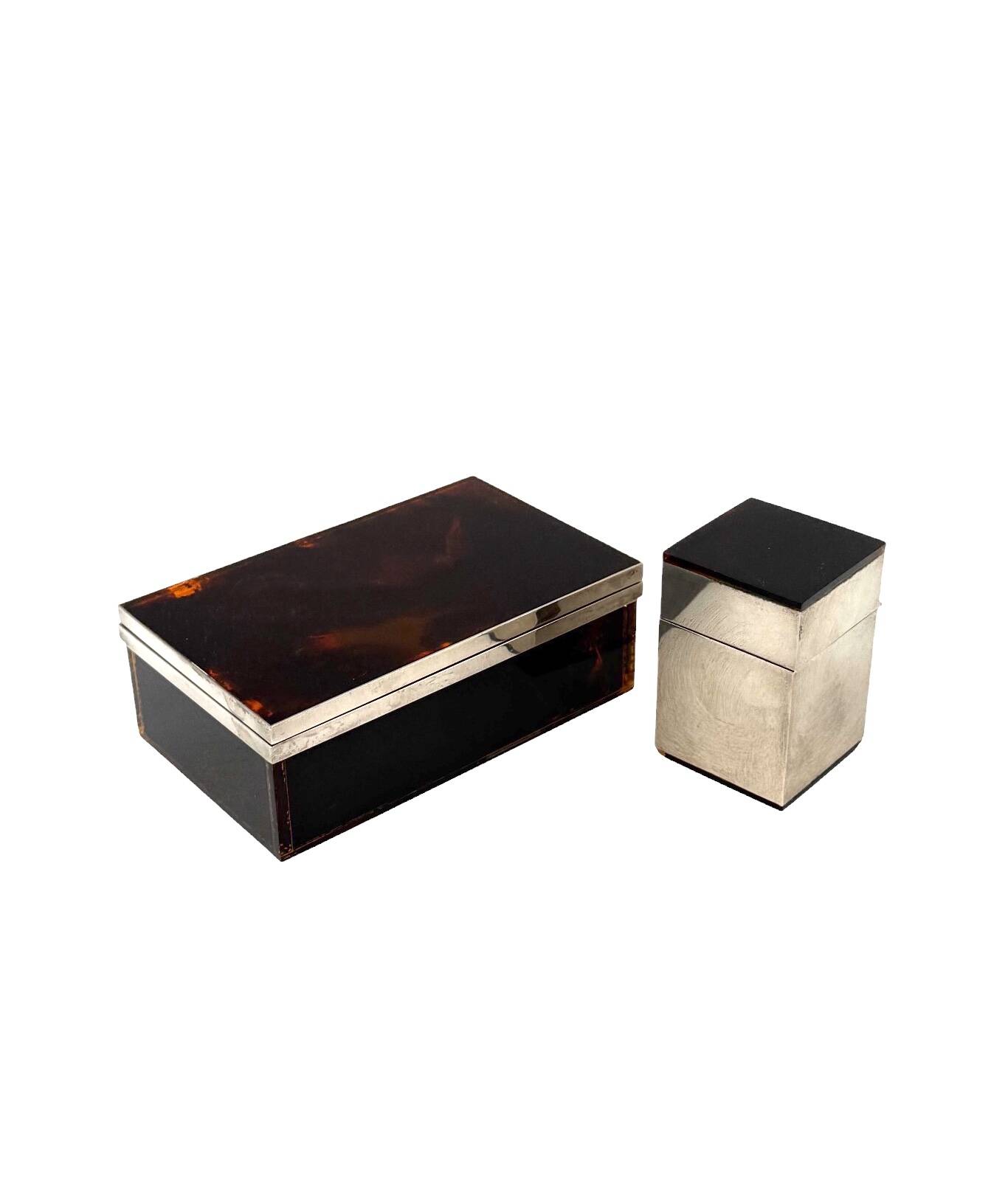 Hollywood regency luxury smoking set, Italy 1970