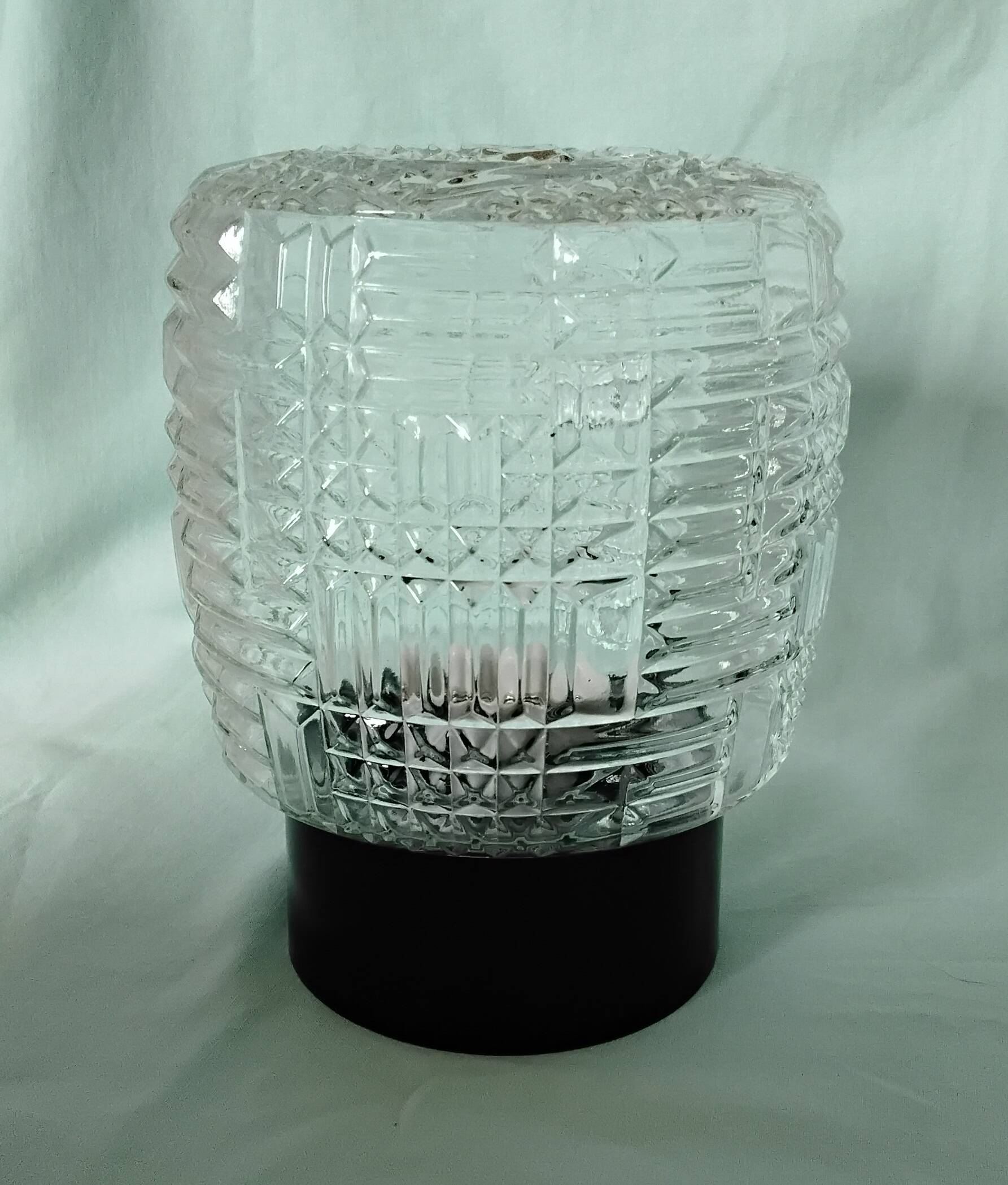 Round glass ceiling light