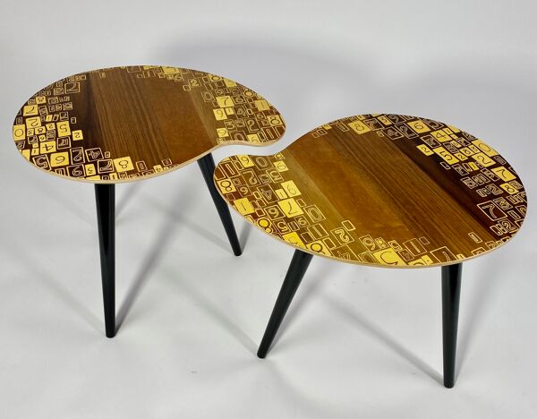 Paire de tables basses haricot Zoe Murphy