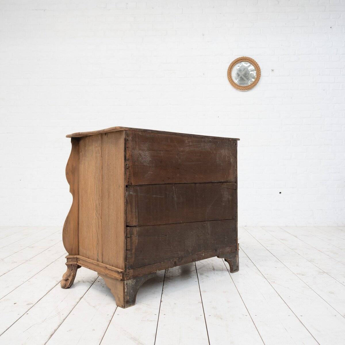 Commode en chêne néerlandais de la fin du 19e siècle, années 1880.