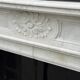 Louis XVI style fireplace in Carrara marble, circa 1880.
