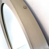Round Mirror by Sergio Mazza for Artemide with Steel Frame, Italy