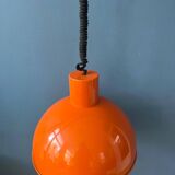 Orange Fog & Morup enamel pendant lamp by Joe Hammerborg