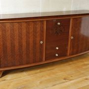 Rosewood and rosewood sideboard in the style of Jules Leleu