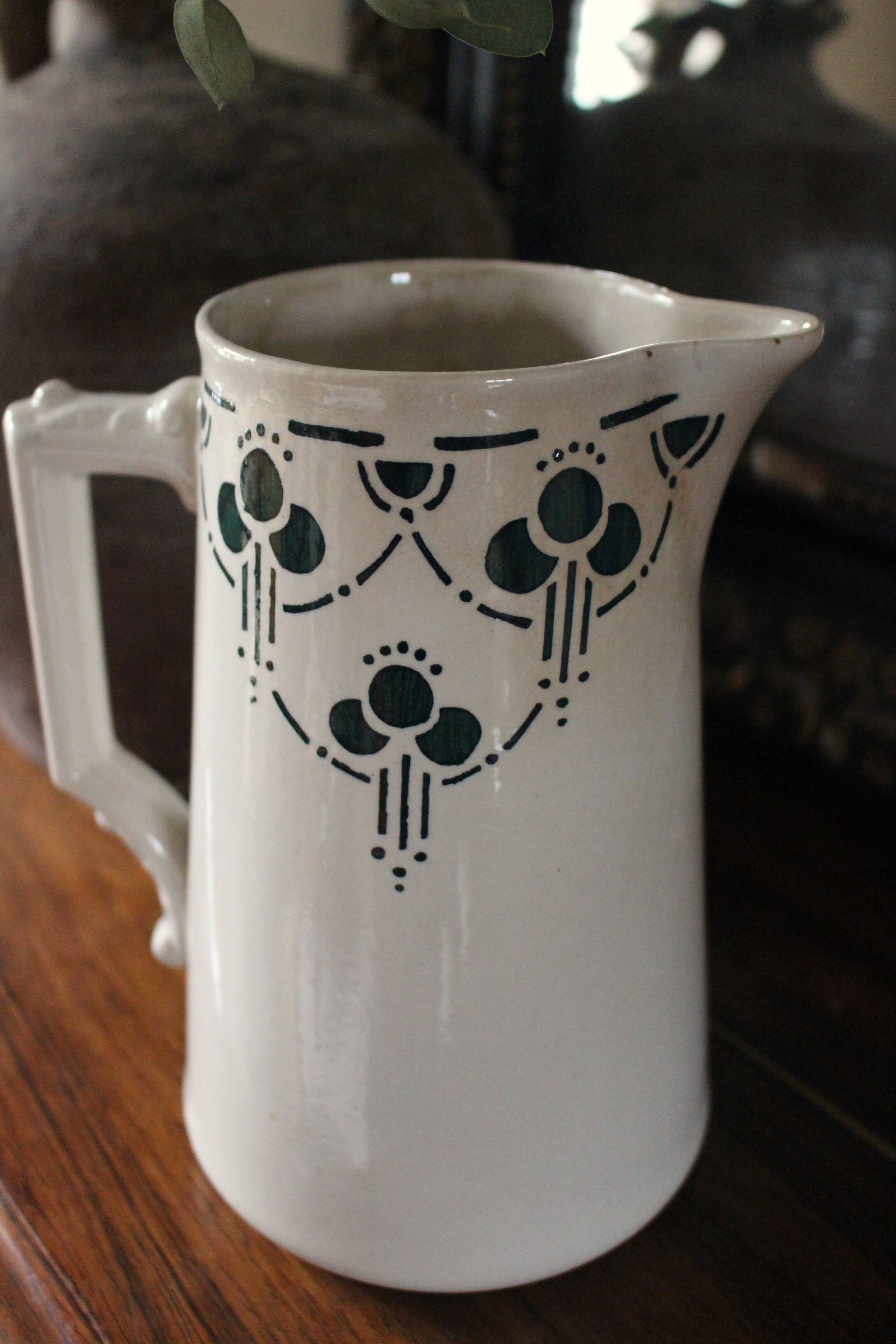 Old green water pitcher Bordeaux collection