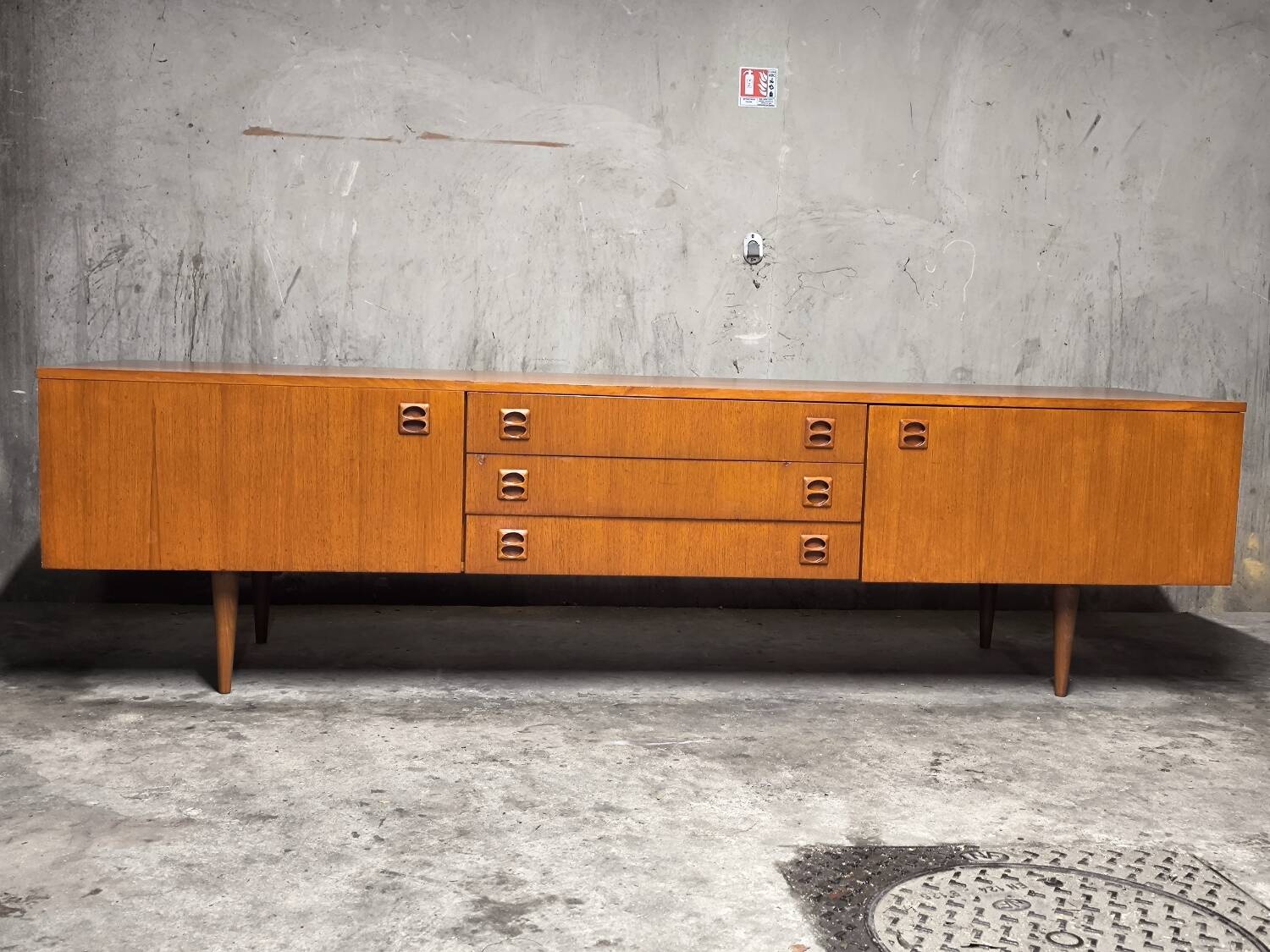 Vintage Scandinavian teak sideboard