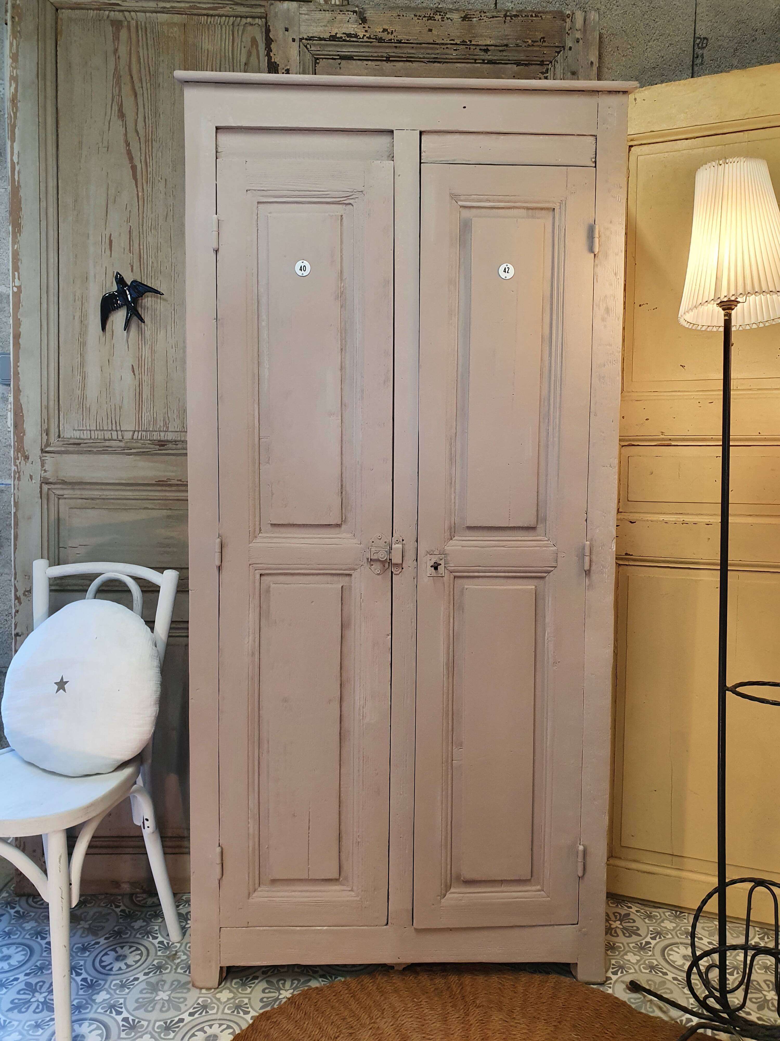 Old wooden cloakroom