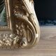 Gilded mirror with pediment XIXth century, 86x136