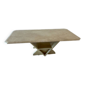 Travertine coffee table 80s