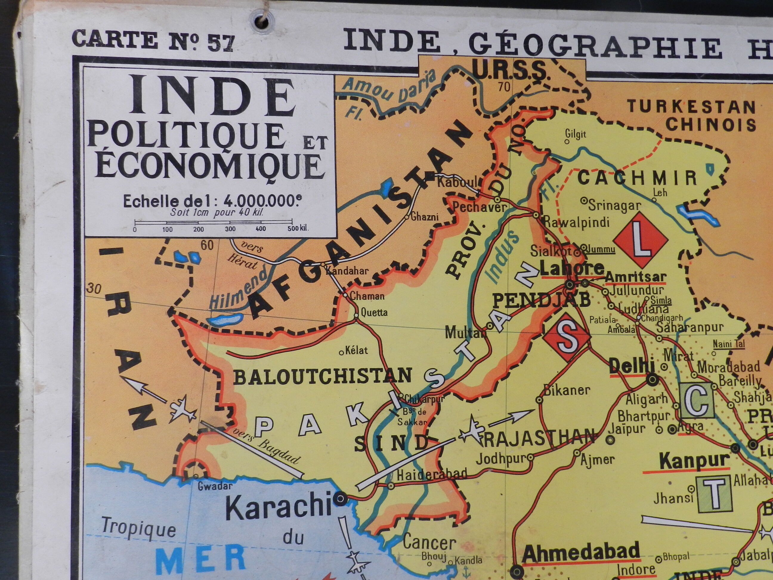 School map India No.57 and 57 bis