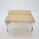 1960s Oak coffee table on hairpin legs