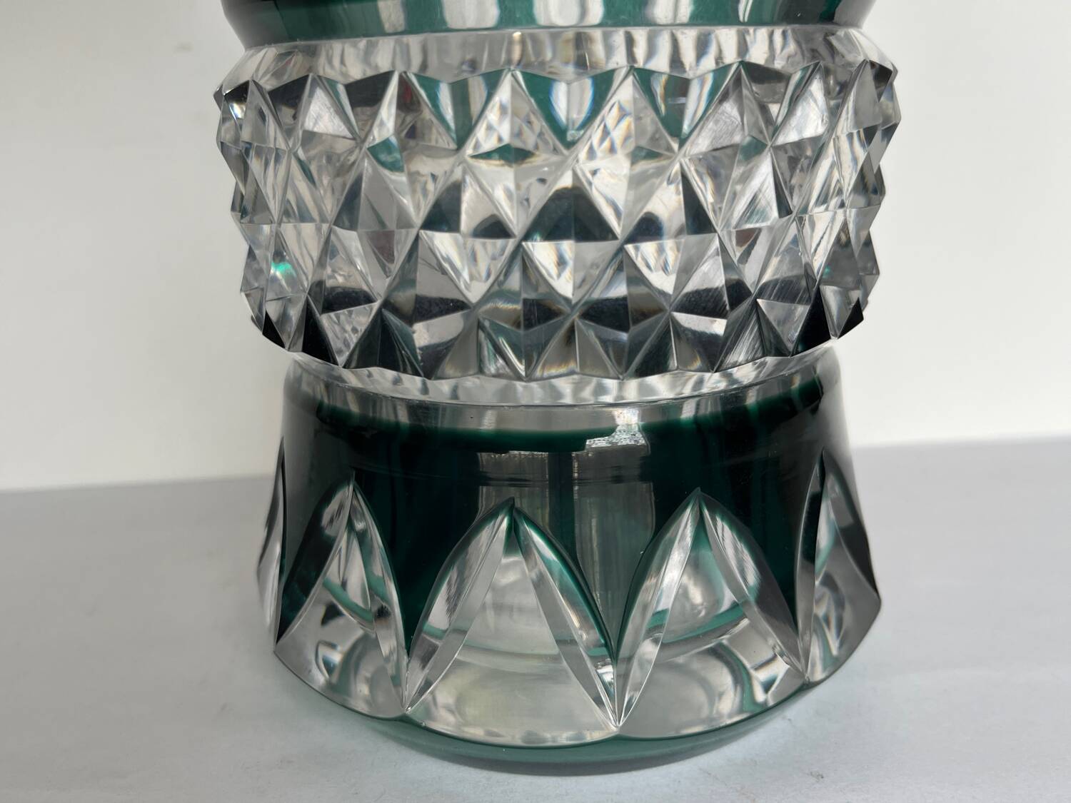Val saint Lambert cut crystal vase