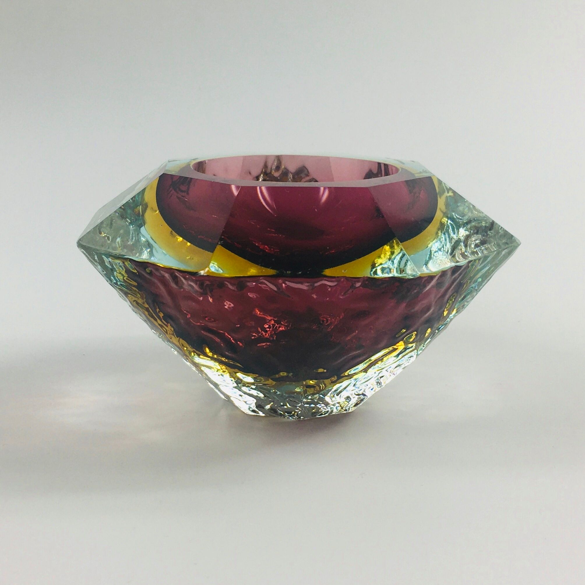 Mid-Century Murano Sommerso bowl from Mandruzzato, 1960s