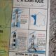 Vintage school map mdi France - Atlantic coast.