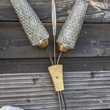 Trio of double wall lights 1950-1960