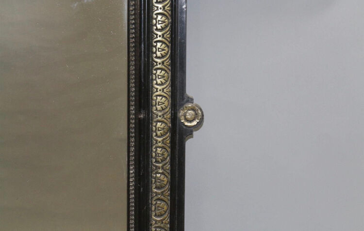 Mirror Napoleon III blackened wood