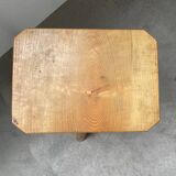 Set of 3 oak tripod stools