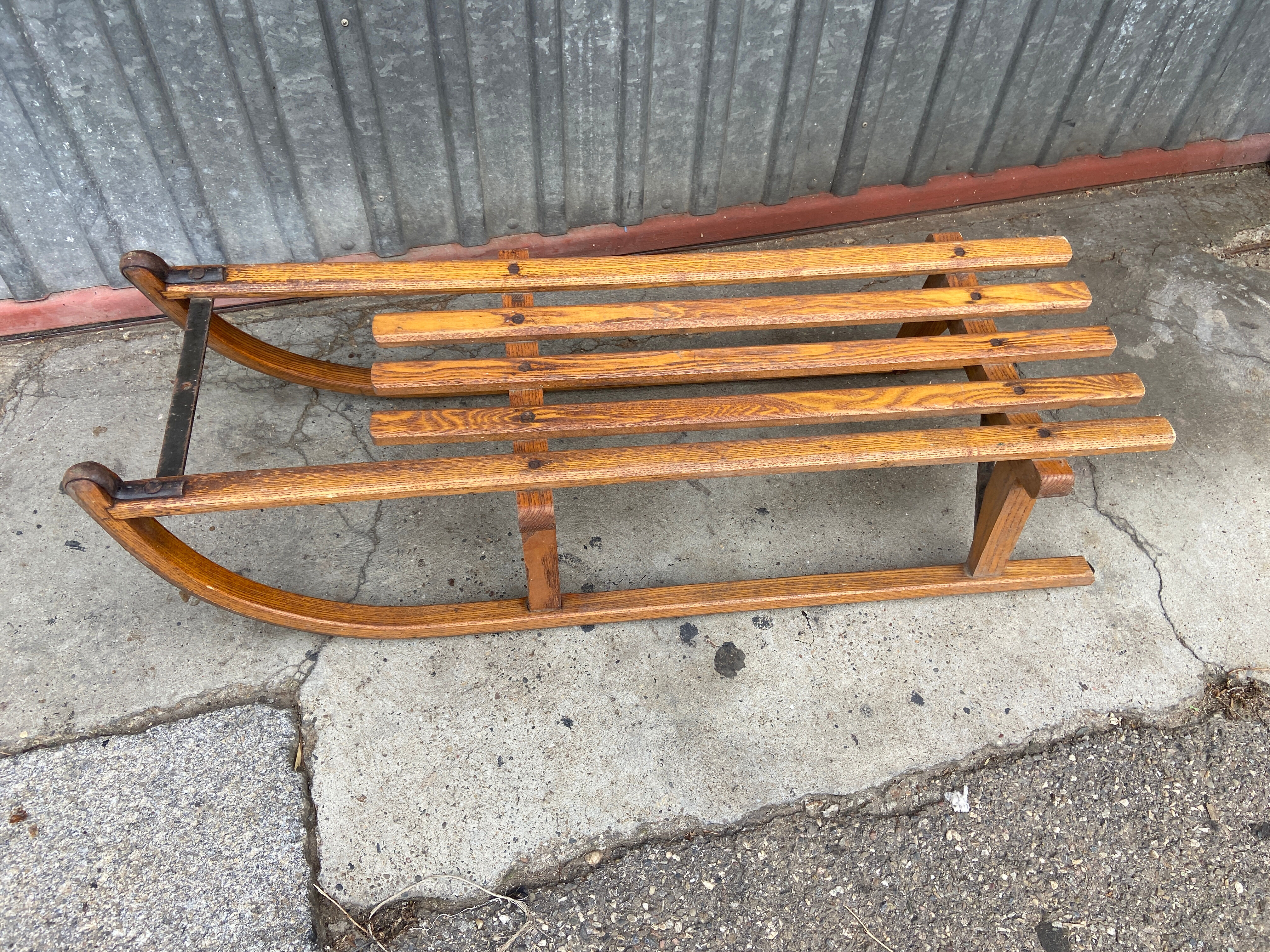 sledding Great old sleigh alsace Christmas decoration