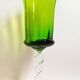 Emerald green chalice Empoli 70s Height 32 cm