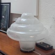 Vintage Lotus Table Lamp by Carlo Nason for Mazzega, Blown Murano Glass, Rare