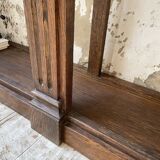 Oak console with white marble top 1970