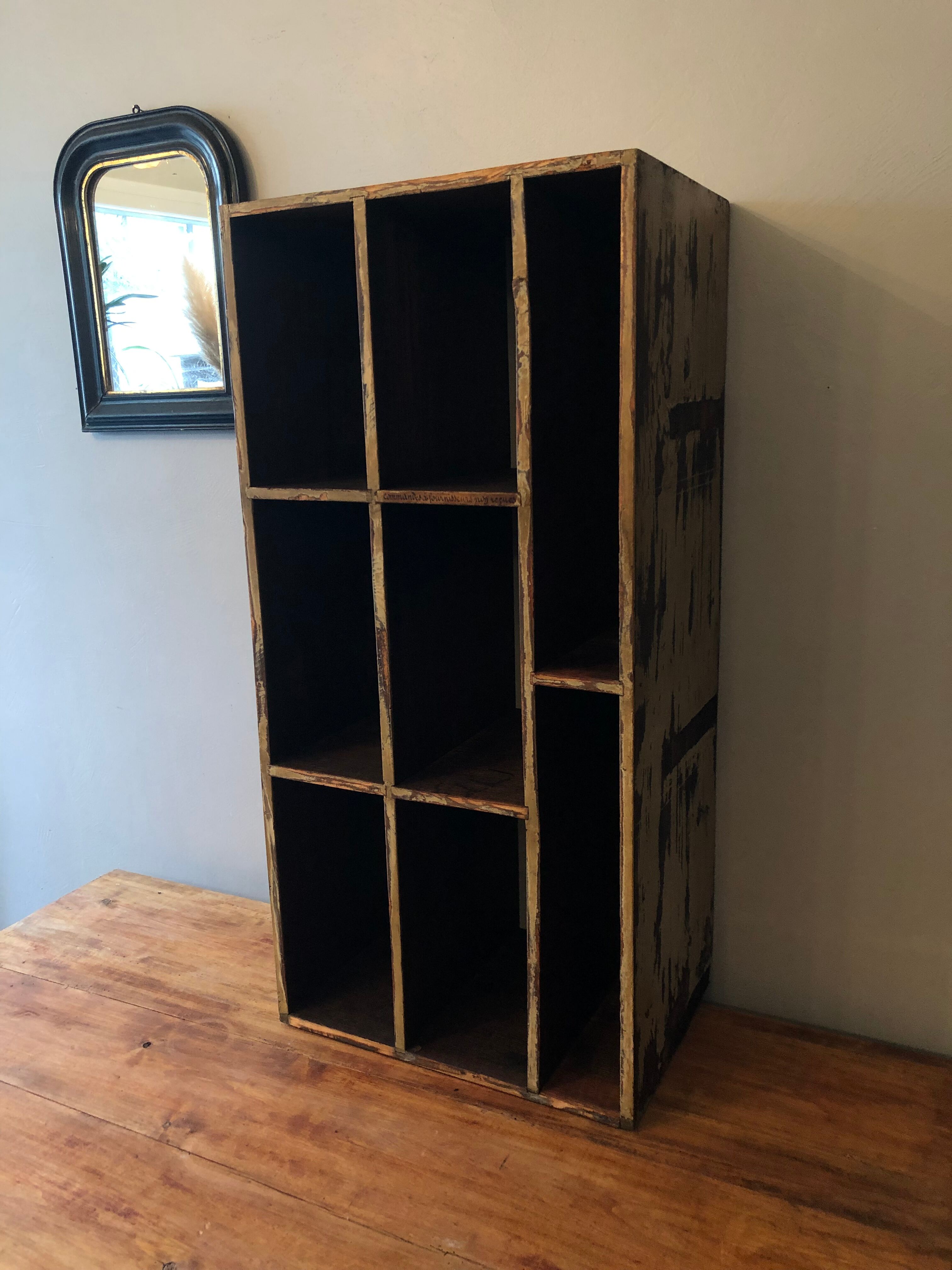 Antique locker cabinet