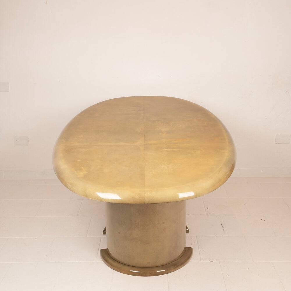 Angelo Mazzola parchment table produced by Ar.Vi Salpol